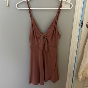 mauve urban outfitters romper